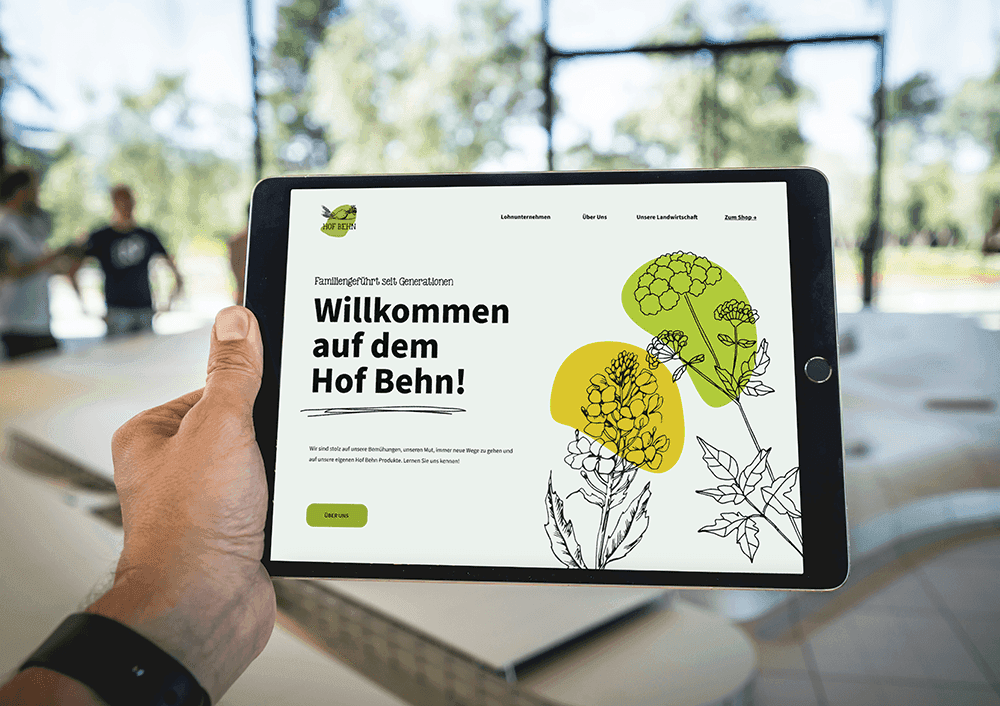 Eine Website für Hof Behn